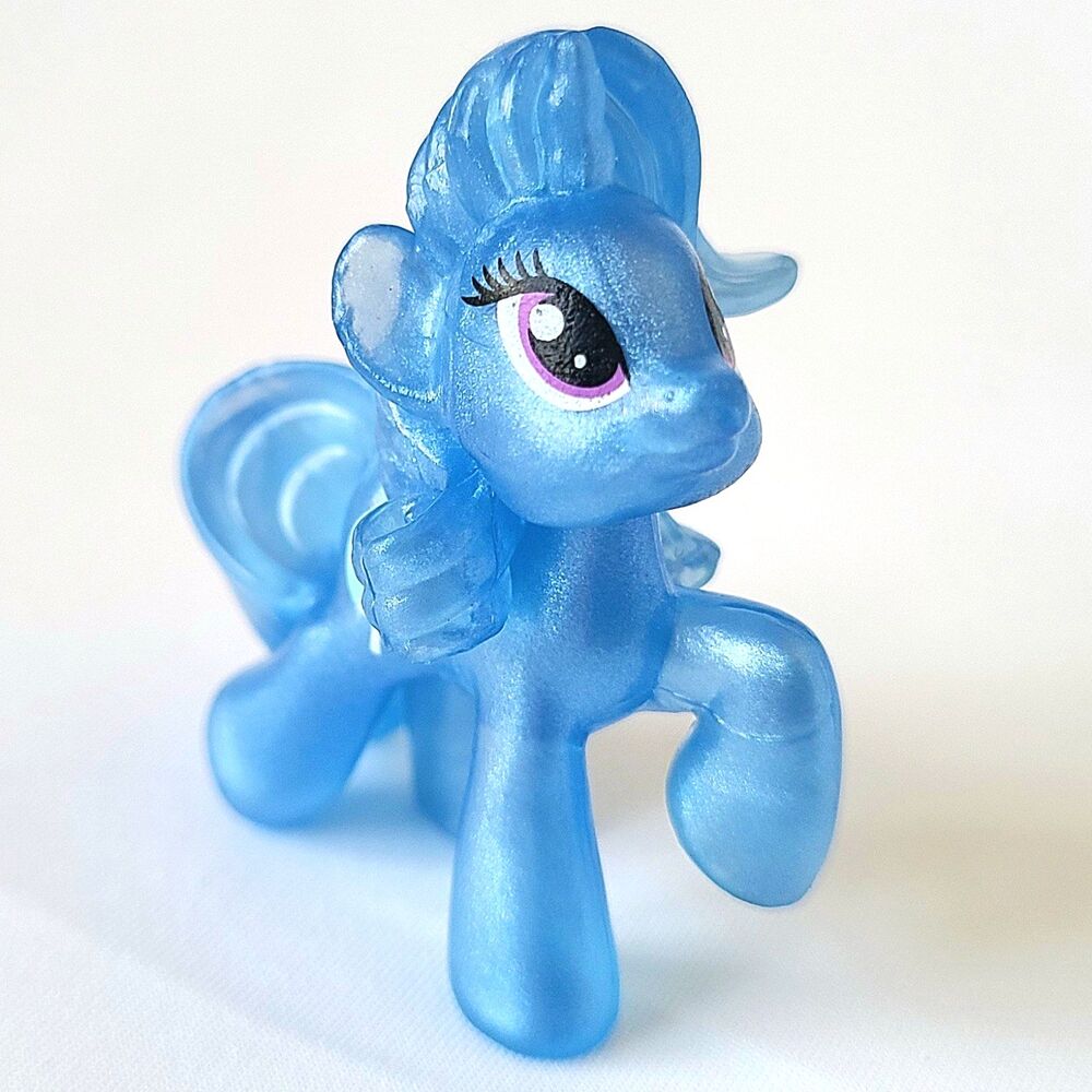 My Little Pony G4 Mini Figure Trixie Lulamoon Clear Blue Transparent 2010 Hasbro - Picture 2 of 5